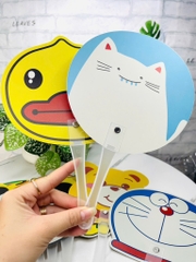 QUẠT NHỰA CẦM TAY HÌNH THÚ KUTE