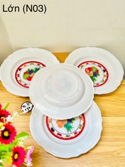 DĨA DỰA TRẮNG HOA SIZE LỚN NHẤT MÃ (NO3)