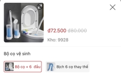 BỘ CỌ TOLET DÙNG 1 LẦN GẮN TƯỜNG 6 VIÊN THAY THẾ (5)
