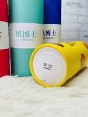 HỘP KHĂN GIẤY KHÔ HÌNH TRỤ ĐỂ XE Ô TÔ (2)