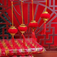 LỒNG ĐÈN TRÁI BÍ ĐỎ DECOR TẾT (0.5)