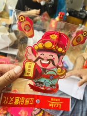 Bao Lì Xì Liển Treo Hình Thần Tài 3D Có Lò Xo Tết (2)