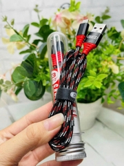 Cáp sạc ống dây dù sạc nhanh 2.4A chính hãng BYZ Iphone