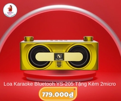 LOA KARAOKE BLUETOOTH YS-205 TẶNG KÈM 2 MICRO KHÔNG DÂY CHÍNH HÃNG CỰC HAY (60)