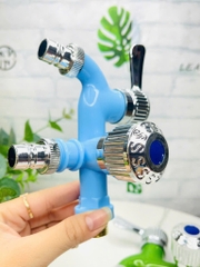 VÒI NƯỚC 2 ĐẦU NHIỀU MÀU KIỂU CỦ LẠC (2)