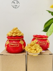 Hũ Đựng Gạo Muối Chữ PHÚC Hình Túi Tiền LOẠI 150g (2)