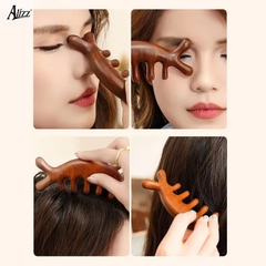 Lược massage gỗ đàn hương đầu cá heo AL-14361 (3)