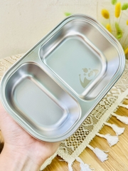 KHAY ĂN DẶM INOX CHO BÉ KÈM THÌA (3)