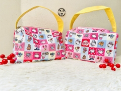 TÚI ĐỰNG MỸ PHẨM, MAKEUP KITTY CARO QUAI VÀNG (5)