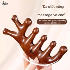 Lược massage gỗ đàn hương đầu cá heo AL-14361 (3)