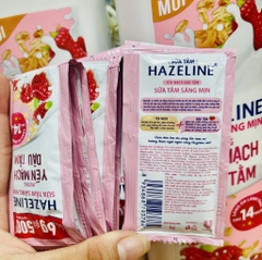 DÂY 12 GÓI SỮA TẮM HAZELINE YẾN MẠCH DÂU TẰM