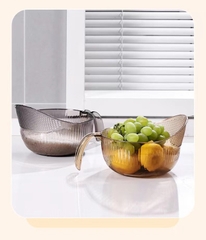 Rổ Nhựa Vo Gạo Rửa Hoa Quả Cầm Tay Trong (2)