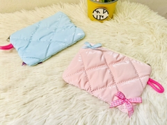 TÚI ĐỰNG MỸ PHẨM, MAKEUP 2 NƠ CHÉO SIZE NHỎ (3)