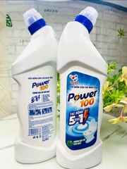 CHAI NƯỚC TẨY BỒN CẦU 5in1 MẪU MỚI CHÍNH HÃNG POWER 100 CHAI LỚN 900ml (2)