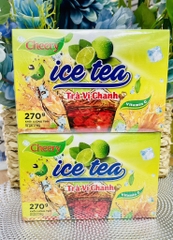 TRÀ HOÀ TAN VỊ ĐÀO , CHANH, HỘP 18Gói (2)