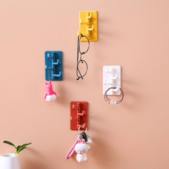 Móc Treo Đồ 4 Móc Dán Tường Treo Chìa Khoá (1)