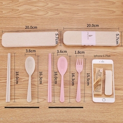 Bộ Muỗng Đũa Lúa Mạch Loại 1 An Toàn Cho Bé (2)