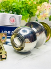 BỘ Ổ KHOÁ TAY NẮM CỬA TRÒN INOX (4)