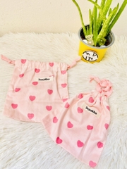 TÚI ĐỰNG MỸ PHẨM DÂY RÚT TIM HỒNG (1)