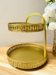 KHAY ĐỰNG BÁNH KẸO TRÁI CÂY MẠ VÀNG 2 TẦNG SANG TRỌNG (14)