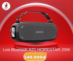 Loa bluetooth cao cấp HOPESTAR 20W, pin trâu, âm siêu trầm, chống nước IPX6 chính hãng bass siêu khủng