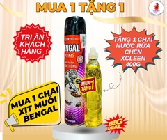 CHAI XỊT MUỖI BENGAL CHÍNH HÃNG ( MUA 1 TẶNG 1 NƯỚC RỬA CHÉN XCLEEN 400g) (4)
