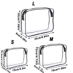Combo 3 Túi Đựng Mỹ Phẩm Vật Dụng Du Lịch Trong Suốt (4)