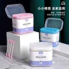 Hộp 200 tăm bông hai đầu mẫu đầu vừa tiện dụng (1)