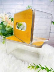 HỘP ĐỰNG GIẤY ĂN RÚT TRONG SUỐT NẮP GỖ SANG TRỌNG (2)