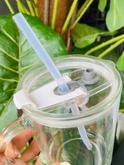 Cốc Chia Vạch Thuỷ Tinh Có Ống Hút (2)