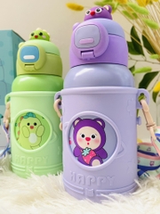 Bình nước giữ nhiệt có dây đeo chéo cực dễ thương 520ml (10) '