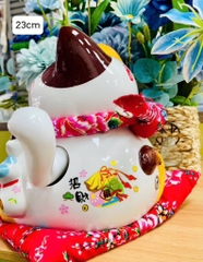 MÈO SỨ THẦN TÀI 23cm VẪY TAY CHÀO KHÁCH (20)