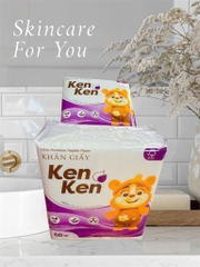 KHĂN GIẤY VUÔNG KENKEN 60 TỜ CHÍNH HÃNG XỊN (1) (thùng 64g)