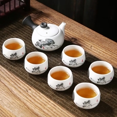 BỔ ẤM TRÀ TỬ SA 6 LY 1 ẤM (7)