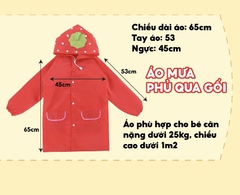 ÁO MƯA PVC CHO BÉ HÌNH THÚ KUTE (5)