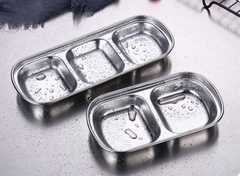 Dĩa Đựng Nước Chấm 3 Ngăn Inox (2)