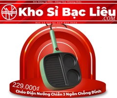 Chảo Điện Nướng Chiên 3 Ngăn Chống Dính Tiện Lợi (20)