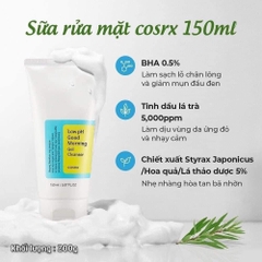 SỮA RỬA MẶT COSRX XỊN CHÍNH HÃNG (10) '