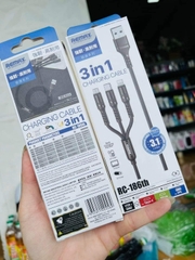 Cáp Sạc Nhanh 3.1A 3 Đầu Remax 186Th Chính Hãng (3) ‘