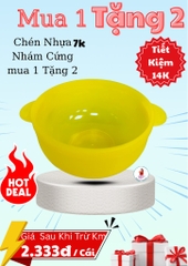 CHÉN NHỰA VÀNG NHÁM LOẠI CỨNG (1)
