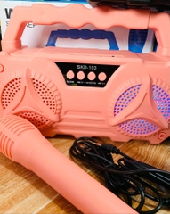 LOA KARAOKE D103 TẶNG KÈM MICRO CÓ DÂY NHIỀU MÀU (12)