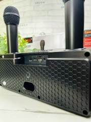 LOA KARAOKE TẶNG KÈM 2 MICRO KHÔNG DÂY CỰC HAY MÃ SD301 (60)