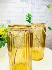 BÌNH CẮM HOA THUỶ TINH SỌC VÀNG MẪU TO (3)