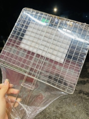 VỈ NƯỚNG THỊT INOX LOẠI ĐÔI XỊN HÀNG CTY SIZE 26x23cm (4) '