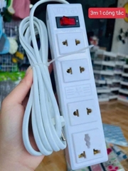 Ổ Cắm Điện Hato 4 Ổ Cắm 1 Công Tắc Chịu Tải Tốt (4)