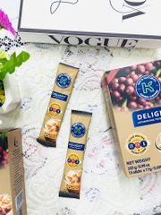 Hộp Cà Phê Sữa Hoà Tan 3in1 K DELIGHT 255g x 15 gói