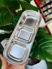 Dĩa Đựng Nước Chấm 3 Ngăn Inox (2)
