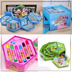 Hộp Bút Chì Màu 46 Chi Tiết 4 Tầng Cho Bé (5)
