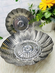 Rổ Hấp Inox Xếp Gọn Tiện Lợi 24cm (2)