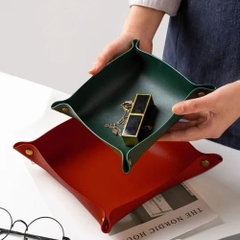 Dĩa Da Đựng Bánh Mứt Hạt Dưa (Ko Ck)